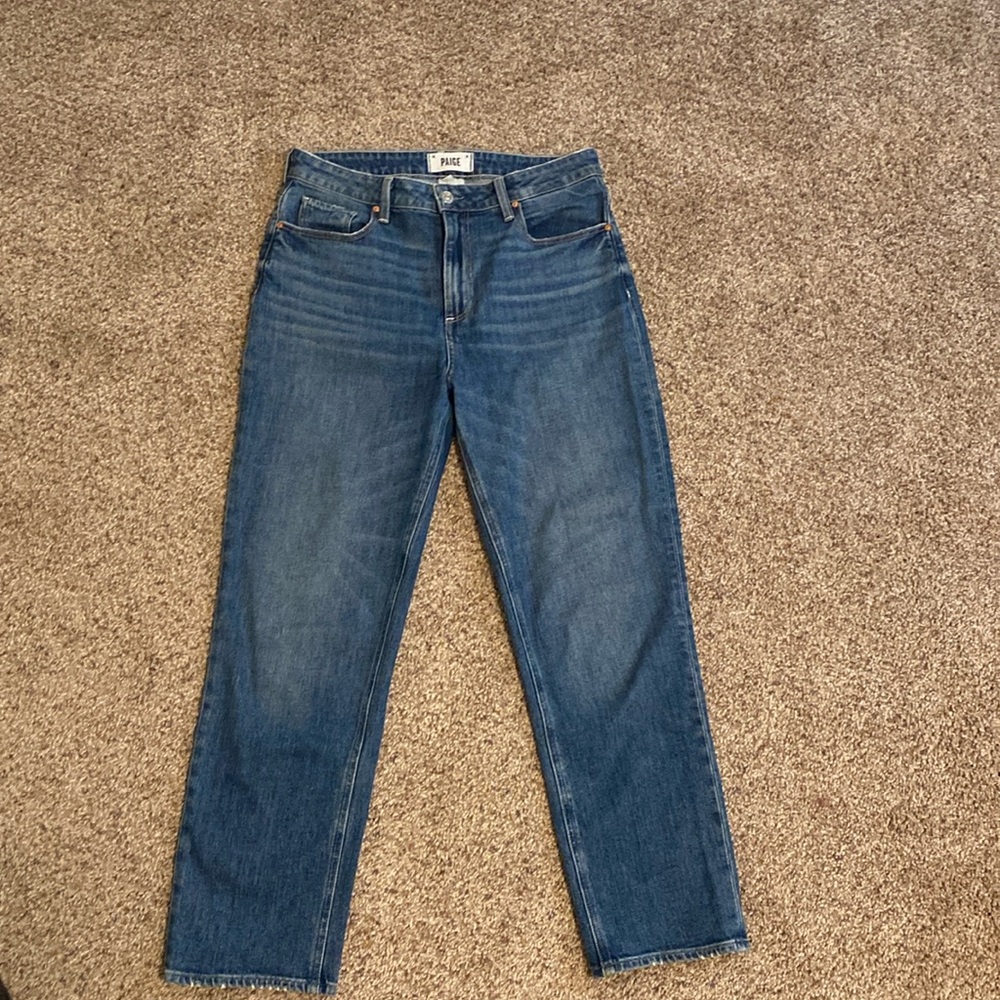 Paige Denim. Stella Crop Straight leg jeans. Size 28